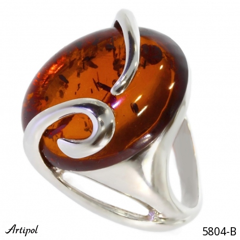 Bague 5804-B en Ambre véritable