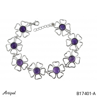 Bracelet B17401-A en Amethyste véritable