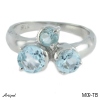 Ring M09-TB with real Blue Topaz