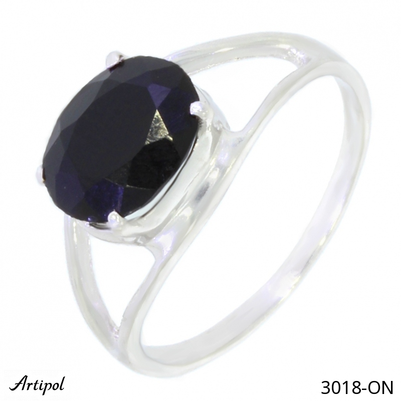 Bague 3018-ON en Onyx noir véritable