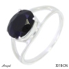 Bague 3018-ON en Onyx noir véritable