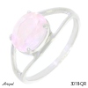 Ring 3018-QR with real Rose quartz