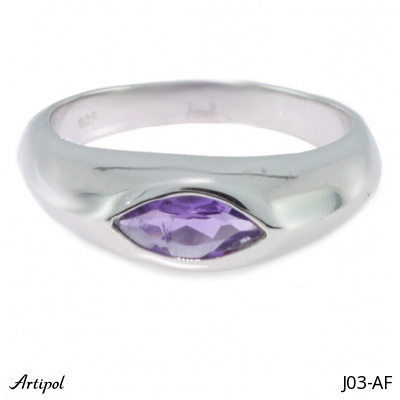 Ring J03-AF mit echter Amethyst