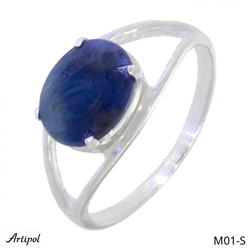 Ring M01-S mit echter Saphir