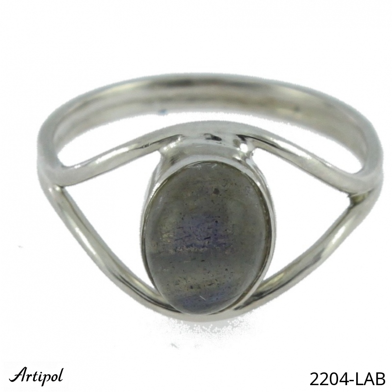 Ring 2204-LAB with real Labradorite