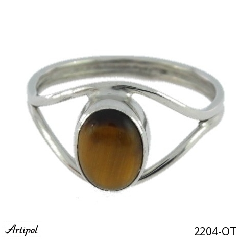 Ring 2204-OT with real Tiger Eye