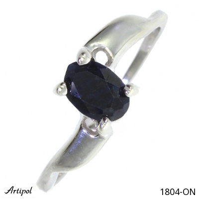 Bague 1804-ON en Onyx noir véritable