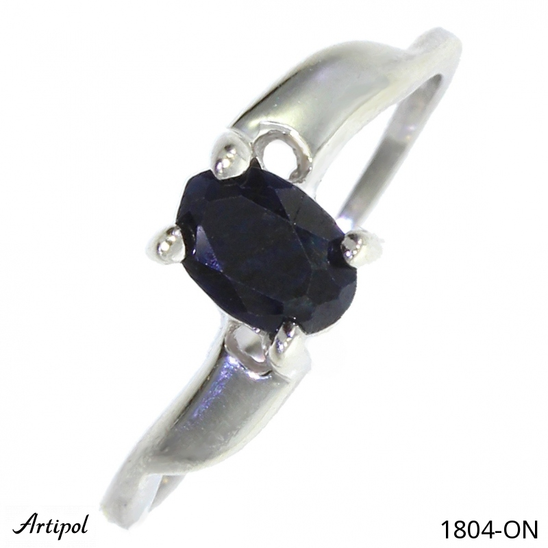 Ring 1804-ON mit echter Schwarzem Onyx