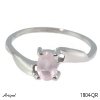 Ring 1804-QR with real Rose quartz