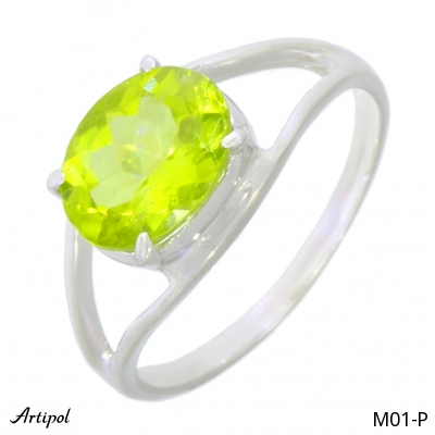 Ring M01-P with real Peridot