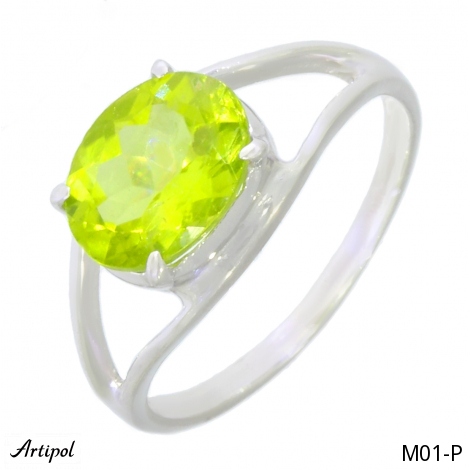 Ring M01-P with real Peridot