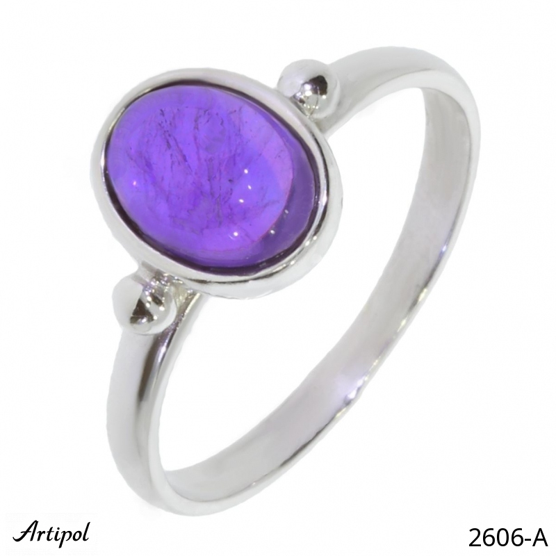 Ring 2606-A with real Amethyst