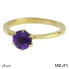Ring M02-AFV with real Amethyst