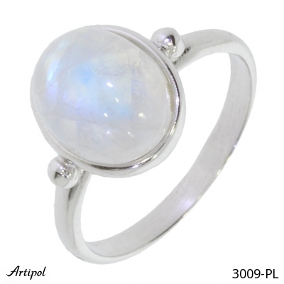 Ring 3009-PL with real Moonstone