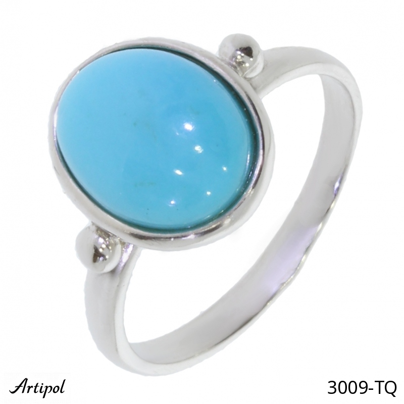 Bague 3009-TQ en Turquoise véritable