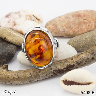 Ring 5408-B with real Amber