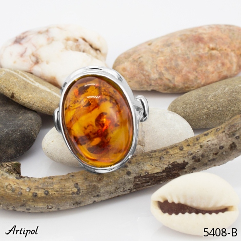 Ring 5408-B with real Amber