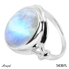 Ring 5408-PL with real Rainbow Moonstone