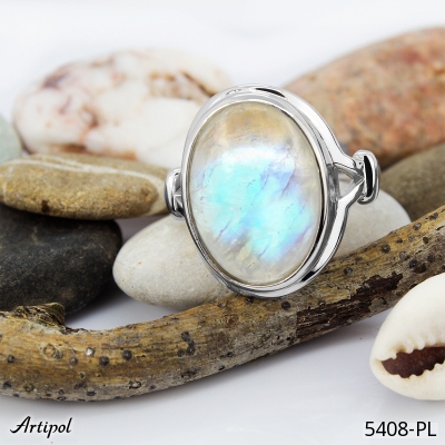Ring 5408-PL with real Moonstone