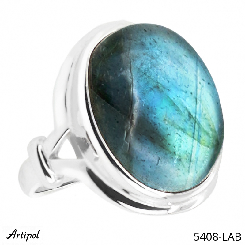 Ring 5408-LAB with real Labradorite