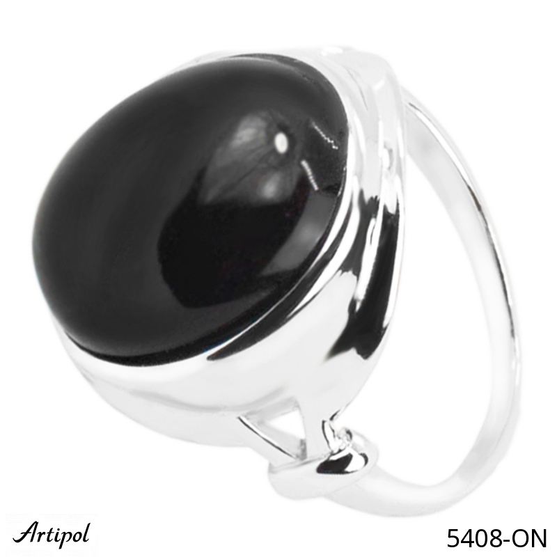 Ring 5408-ON mit echter Schwarzem Onyx