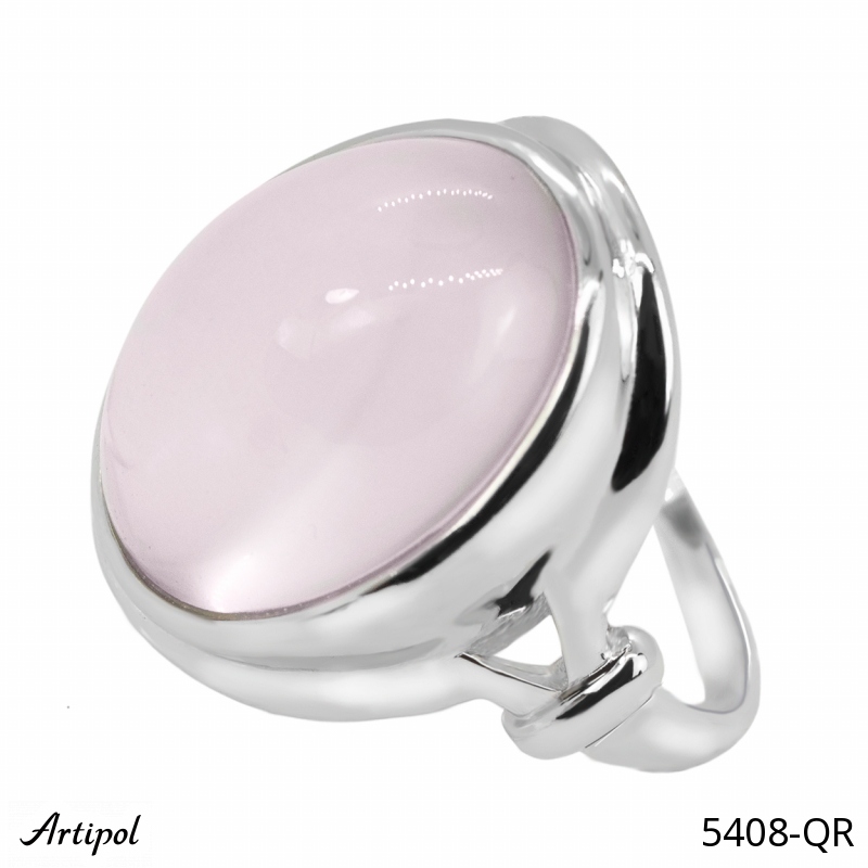 Bague 5408-QR en Quartz rose véritable