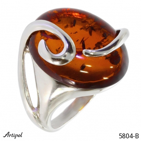 Bague 5804-B en Ambre véritable