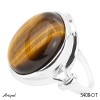 Bague 5408-OT en Oeil de tigre véritable