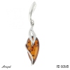 Pendant P2606-B with real Amber