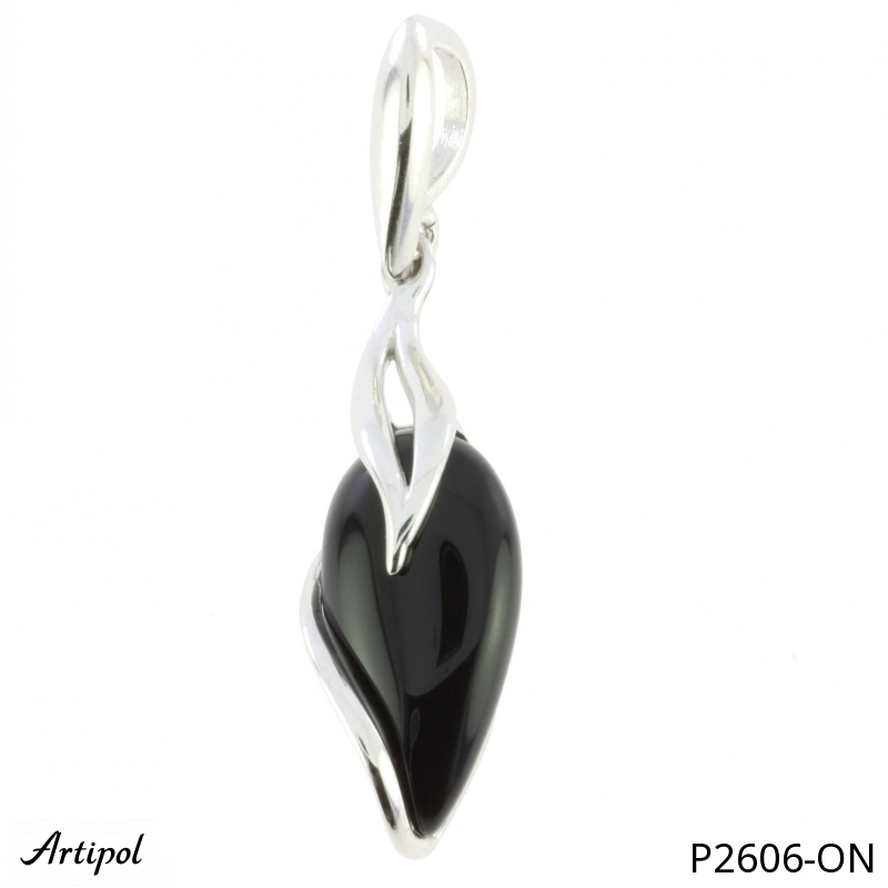 Pendant P2606-ON with real Black Onyx