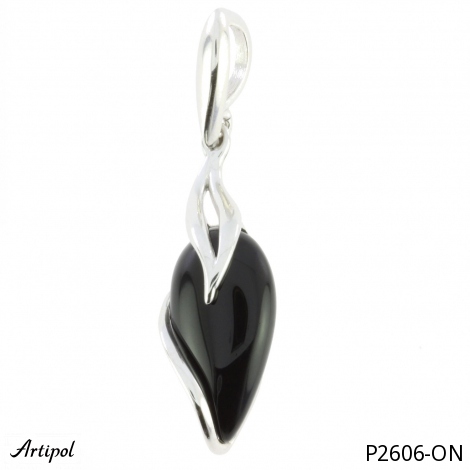 Pendant P2606-ON with real Black onyx
