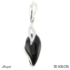 Pendentif P2606-ON en Onyx noir véritable