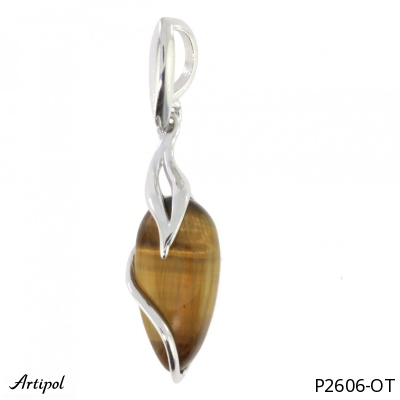Pendant P2606-OT with real Tiger's eye