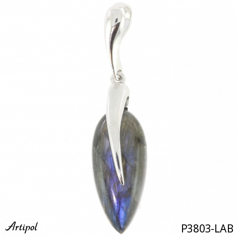 Pendentif P3803-LAB en Labradorite véritable