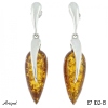Earrings E7802-B with real Amber