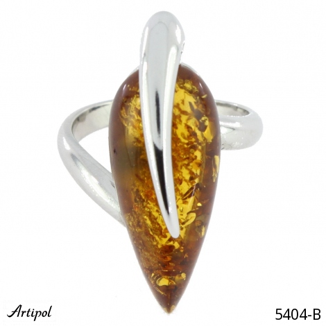 Ring 5404-B with real Amber
