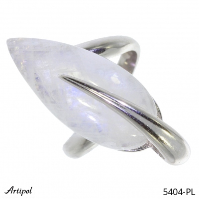 Ring 5404-PL with real Rainbow Moonstone