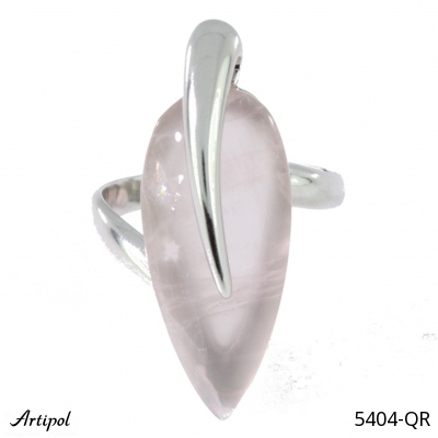 Ring 5404-QR with real Rose quartz