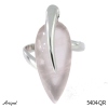 Ring 5404-QR with real Rose quartz