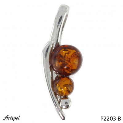 Pendant P2203-B with real Amber