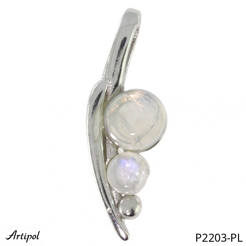 Pendant P2203-PL with real Moonstone