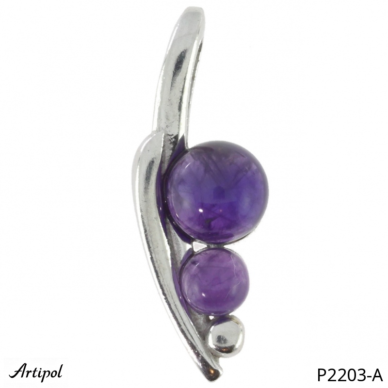 Pendant P2203-A with real Amethyst