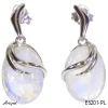 Earrings E6201-PL with real Moonstone