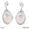 Earrings E6201-QR with real Rose Quartz