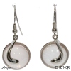 Earrings E7001-QR with real Rose Quartz