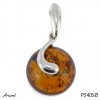 Pendant P3406-B with real Amber