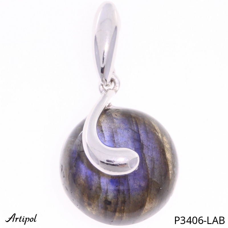 Pendentif P3406-LAB en Labradorite véritable