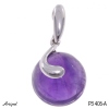 Pendant P3406-A with real Amethyst