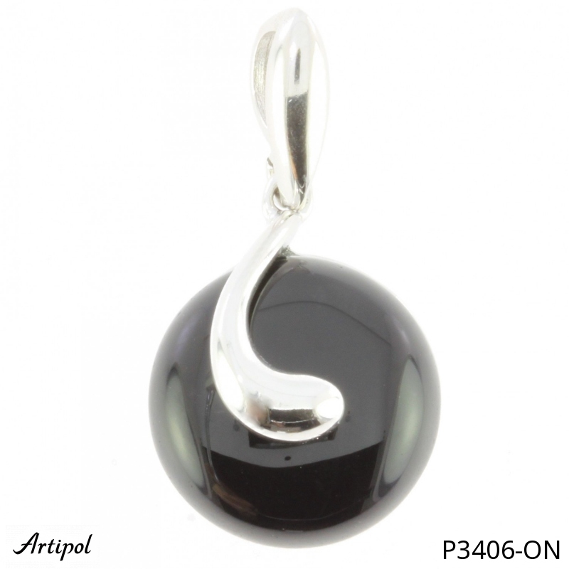 Pendant P3406-ON with real Black Onyx