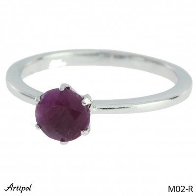 Pierścionek M02-R z Rubinem